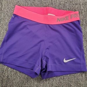 Nike Pro purple shorts, size Small womens